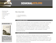 Tablet Screenshot of denkmalliste.org